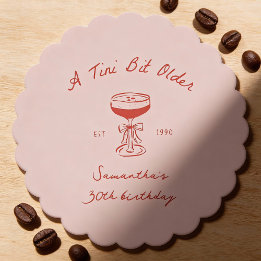 Porta-copo De Papel Tini Um Pouco Mais Velho Espresso Martini Rabisco