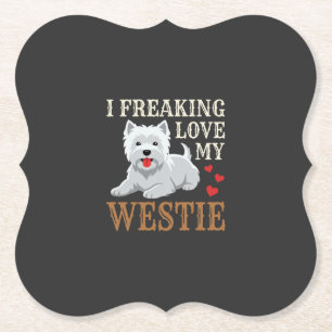 Porta-copo De Papel Tipografia de Amor ao Cão Westie