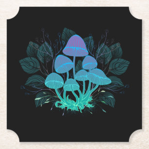 Porta-copo De Papel Toadstools em arbustos