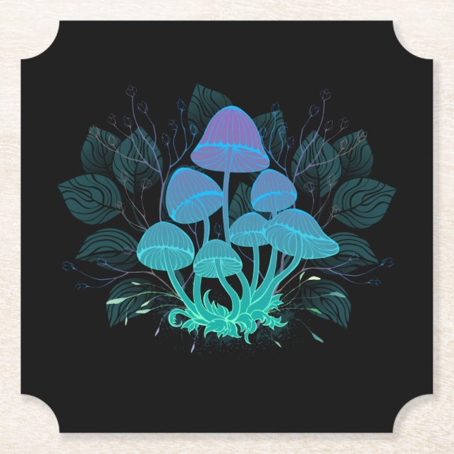 Porta-copo De Papel Toadstools em arbustos (Frente)