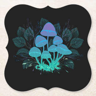 Porta-copo De Papel Toadstools em arbustos