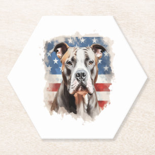 Porta-copo De Papel TODOS OS AMIGOS AMERICANOS DE DOG-amantes de pit b