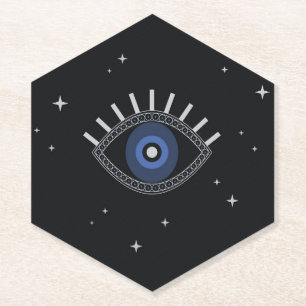Porta-copo De Papel Todos os olhos protegidos pelo símbolo mágico ma
