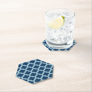 Porta-copo De Papel Trellis Azul e Bebê, Latite, Quatrefoil