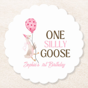 Porta-copo De Papel Um Aniversário de Ganso Bobo, Aniversário de 1 Ano