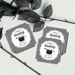 Porta-copo De Papel Um bebê está a criar Chá de fraldas de Halloween