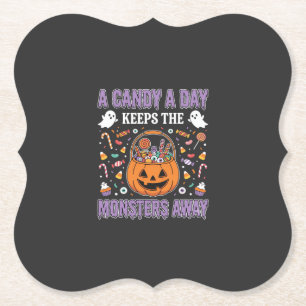 Porta-copo De Papel Um Doces Por Dia Design De Camiseta De Halloween