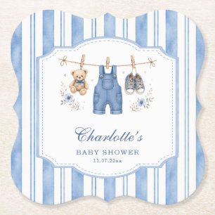 Porta-copo De Papel Um Pequeno Bebê Menino de Jean Azul Churrasco de B
