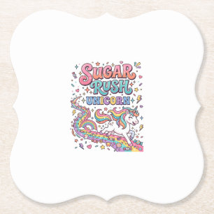 Porta-copo De Papel Unicórnio Açúcar Rush Unicórnio Kawaii Mercado Art