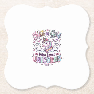 Porta-copo De Papel Unicórnio Apenas uma Garota que Ama Unicórnios Fun