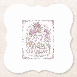 Porta-copo De Papel Unicórnio Muito Glam para Galopar Roupas Adoráveis