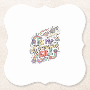 Porta-copo De Papel Unicórnio Na Minha Era Brilhante Roupas Kawaii Grá