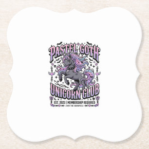 Porta-copo De Papel Unicórnio Pastel Goth Unicórnio Clube Comercial Ad