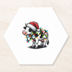 Porta-copo De Papel Vaca, Papais noeis Engraçados, Natal