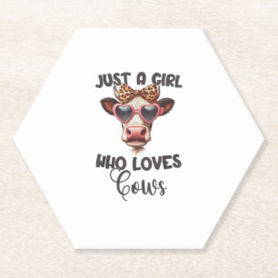Porta-copo De Papel Vaca Vaca Apenas Uma Menina Que Ama Vacas _1_1