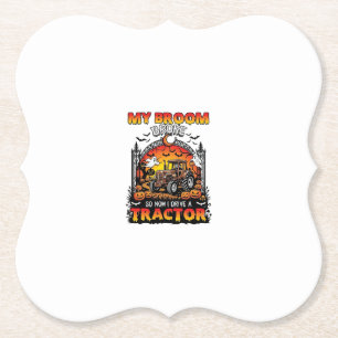 Porta-copo De Papel Vassoura Quebrou Trator Halloween Bruxa Fantasmas_
