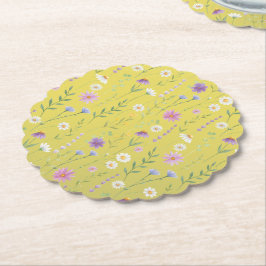 Porta-copo De Papel Verde Moderno Aquarela Flórida Botânica Rústica