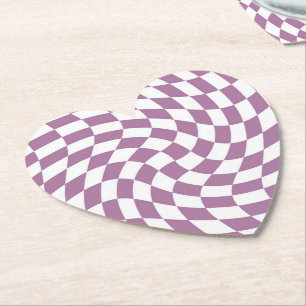 Porta-copo De Papel Verificação de Coleção de Casamentos Roxos Lilac V