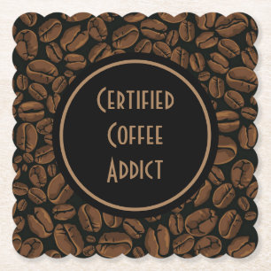 Porta-copo De Papel Viciado em café certificado