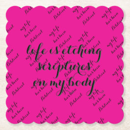 Porta-copo De Papel Vida bíblica