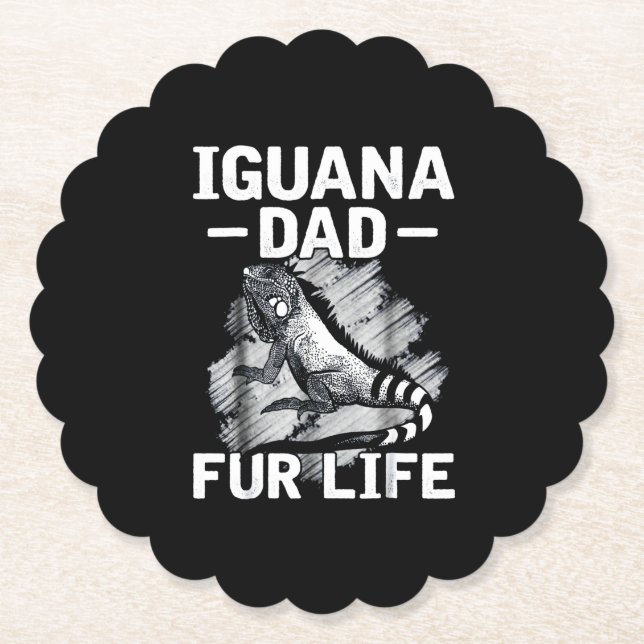 Porta-copo De Papel Vida pai Iguana (Frente)