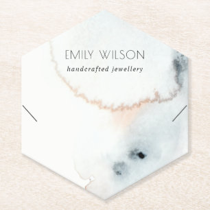 Porta-copo De Papel Vídeo de Colar de Ondas de Aqua Azul-Dourado