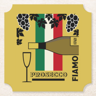 Porta-copo De Papel Vinho espumante do Prosecco