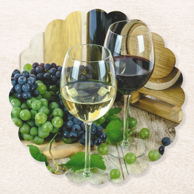 Porta-copo De Papel Vinho fino, envelhecido até à perfeição, (Frente)