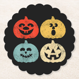 Porta-copo De Papel Vintage Halloween Pumpkin Funny Retro Gift