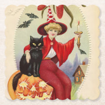 Vintage Halloween Witness e Black Cat