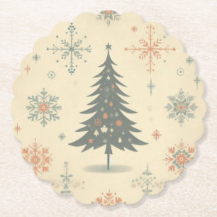 Porta-copo De Papel Vintage/Retro Natal moderno/inverno