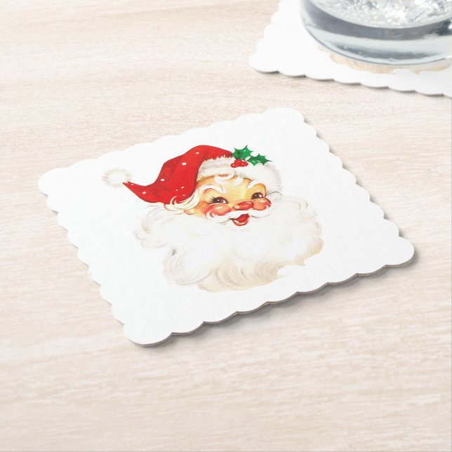 Porta-copo De Papel Vintage Santa Claus (Angular)