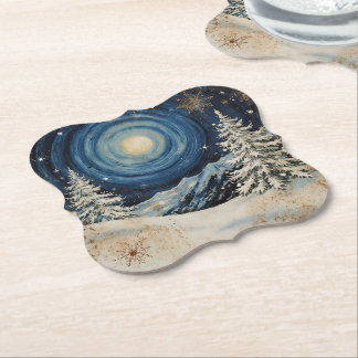 Porta-copo De Papel Vintage Winter Christmas Escape