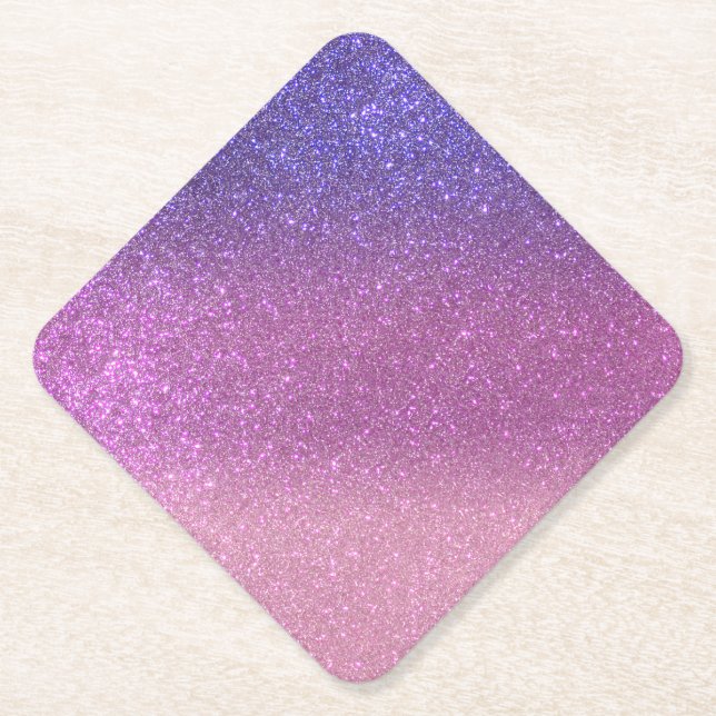 Porta-copo De Papel Violet Princess Blush Triple Glitter (Frente)