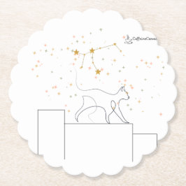 Porta-copo De Papel Virgo Inspiration Cat Coaster