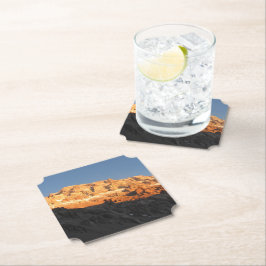 Porta-copo De Papel Vista Super Pôr do Sol, Monte Aconcagua, Argentina