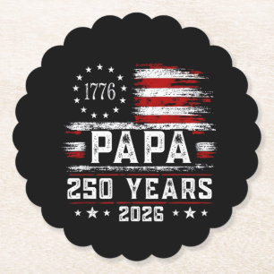 Porta-copo De Papel Vovô Americano Bandeira dos EUA 250 Anos 4 de Julh