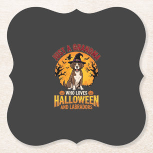 Porta-copo De Papel Vovó de Halloween Labrador Design de Cachorro_1