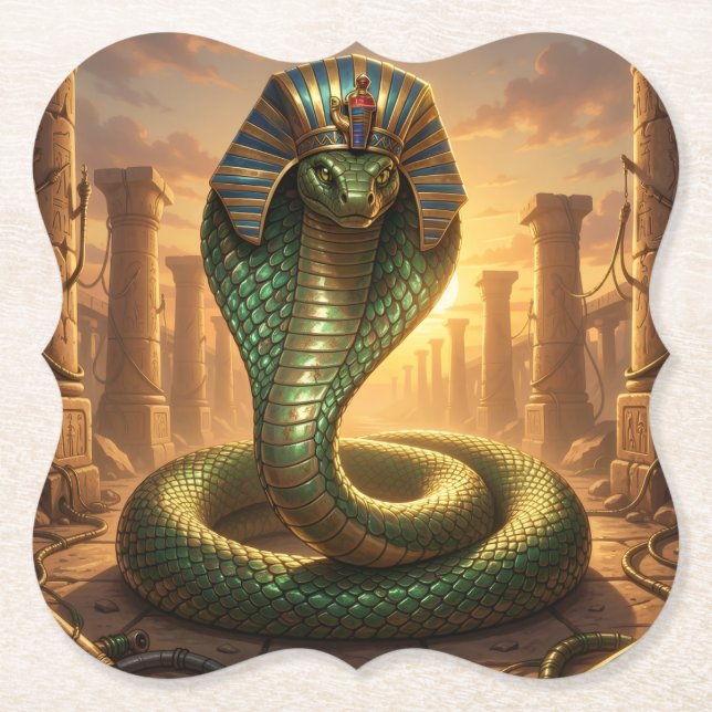 Porta-copo De Papel Wadjet – Ägyptische Schlangengöttin´6 (Frente)