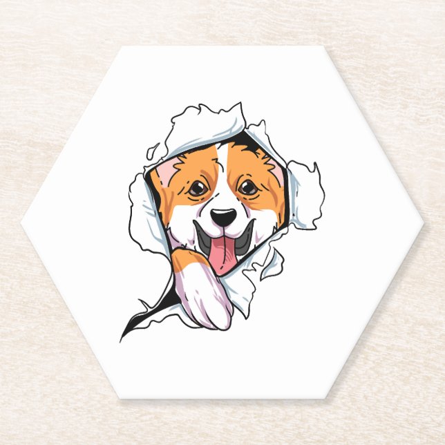 Porta-copo De Papel Welsh Corgi Copy (Frente)