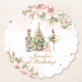 Porta-copo De Papel Whimsical Winter Onederland, o Noz-Cacker