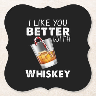 Porta-copo De Papel Whiskey Lover | Eu Gosto Mais De Você Com Whiskey