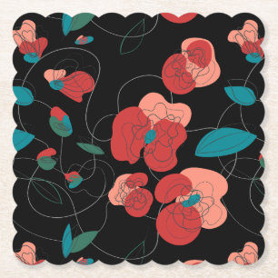 Porta-copo De Papel Wildflower Wonderland Fluxos estilizados