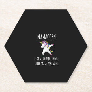 Porta-copo De Papel Womens Mamacorn Like A Mom Only Awesome Dabbing Un