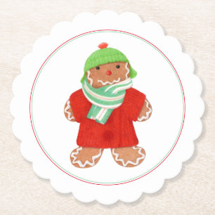 Porta-copo De Papel WOOLIE GINGERBREAD Portas copos de Papel Redondas