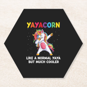 Porta-copo De Papel Yaya Corn Yaya Família de Aniversários Unicórn Mat