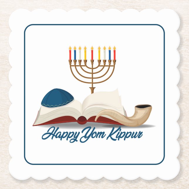 Porta-copo De Papel Yom Kippur (Frente)