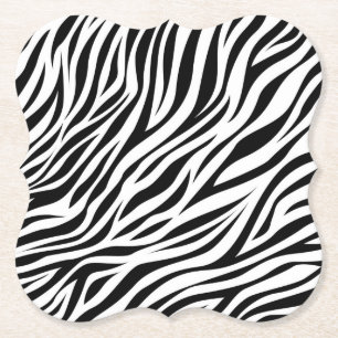 Porta-copo De Papel Zebra Animal Skin Impressão Pattern-15391