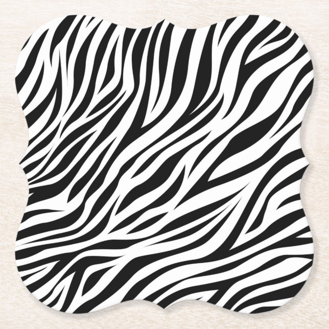 Porta-copo De Papel Zebra Animal Skin Impressão Pattern-15391 (Frente)