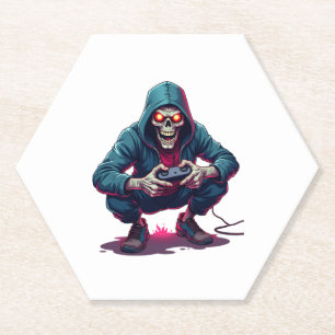 Porta-copo De Papel Zombie Gamer � Camisa de Jogos do Dia de as Bruxas